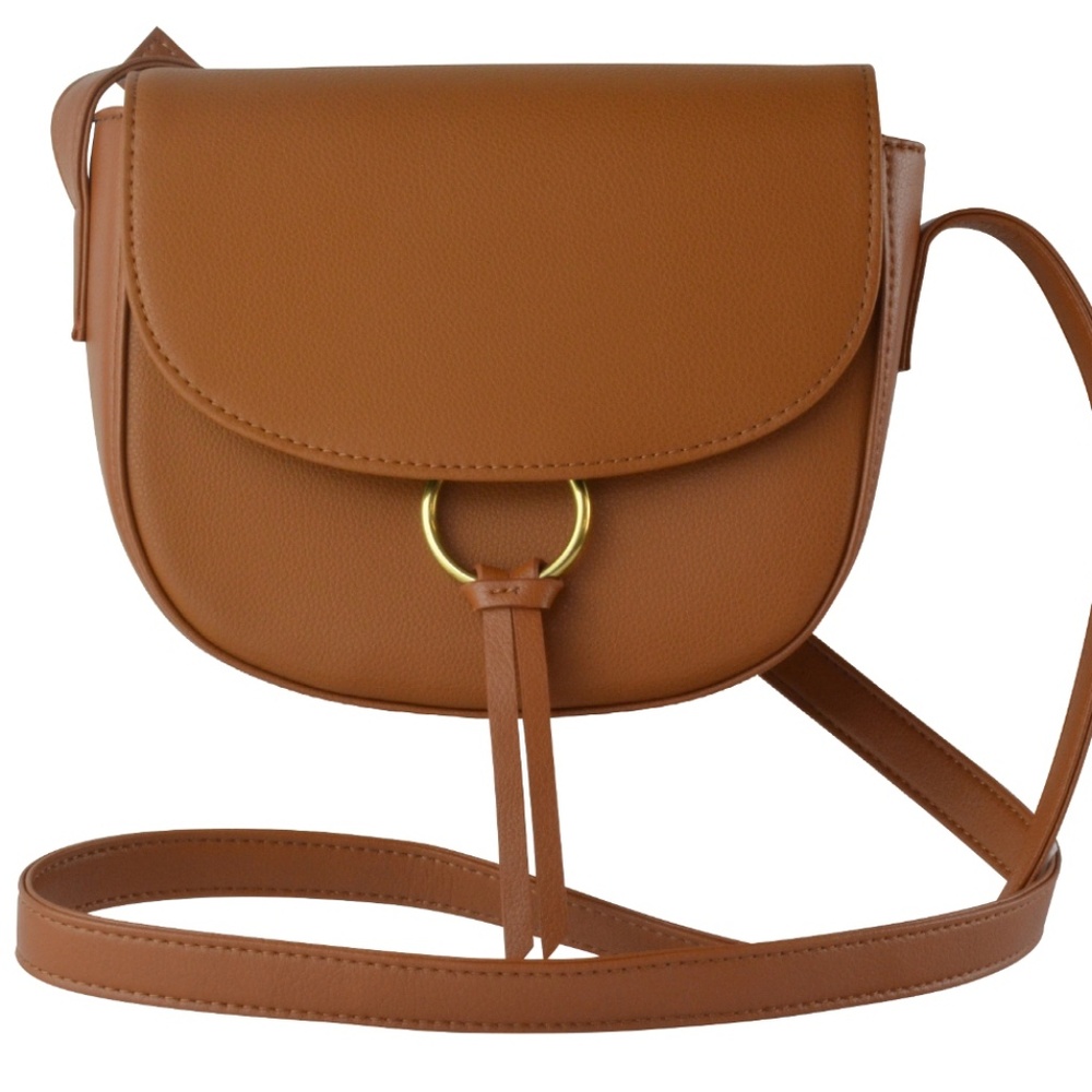 JJ Winters Caramel Leather Crossbody
